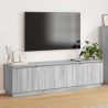 Armario para TV con LED Gris Sonoma 180x38x49 cm Madera Elaborada 1