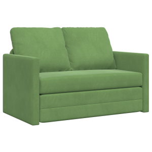 Sofá Loveseat Verde Claro Tecido. Madeira 2 Lugares Sofá Loveseat H
