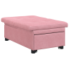 Sofá cama 3 en 1 extraíble terciopelo rosa 4