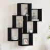 Armario de pared  Negro Roble 78x15x92 cm Madera Derivada 1