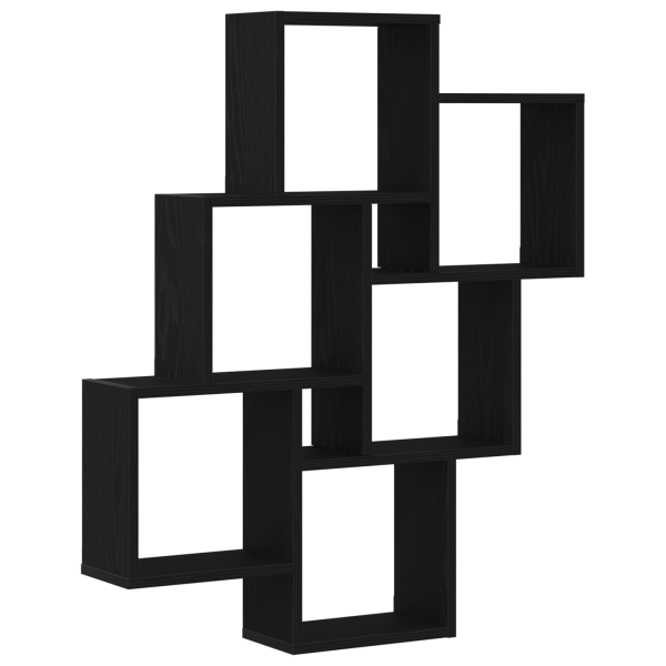 Armario de pared  Negro Roble 78x15x92 cm Madera Derivada M 2