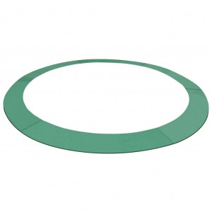 Alfombrilla de seguridad cama elástica PE redonda verde 3.66m D