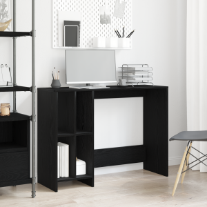 Escritorio  Negro Roble 102.5x35x75 cm Madera Ingenerizada D