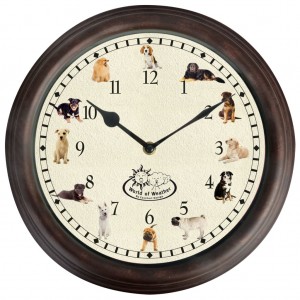 Esschert Design Reloj con sonidos de perros D