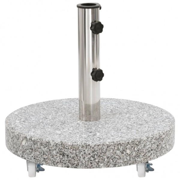 Base de guarda-sol redonda em granito cinza 30 kg D