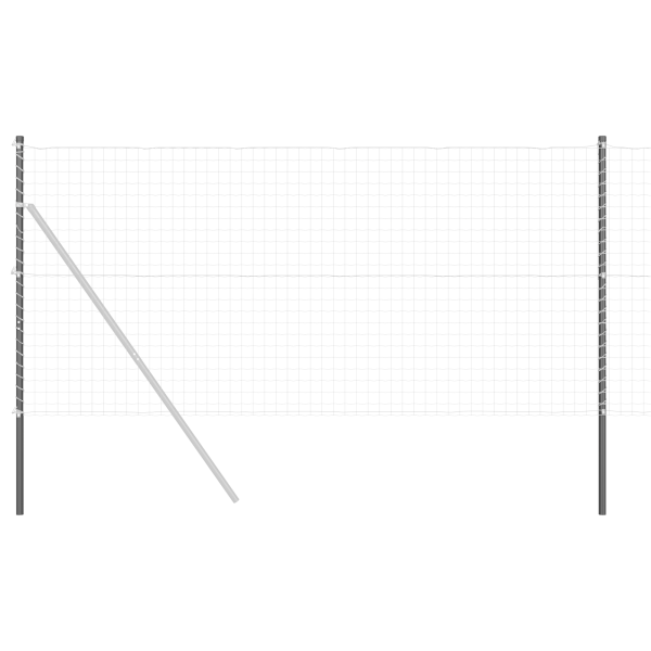 Postes de cerca 2 pcs Gris 160 cm M 2