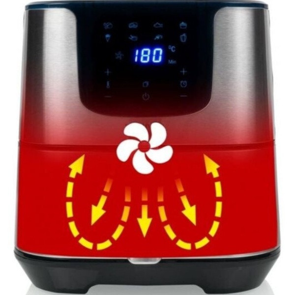 Freidora de aire Princess  Deluxe digital XXL 183312 5,5L plata M 4