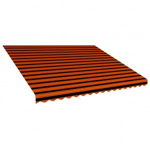 Toldo de lona naranja y marrón 450x300 cm D