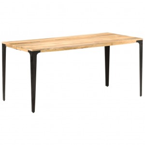 Mesa de jantar em madeira de mangueira maciça 160x80x76 cm D