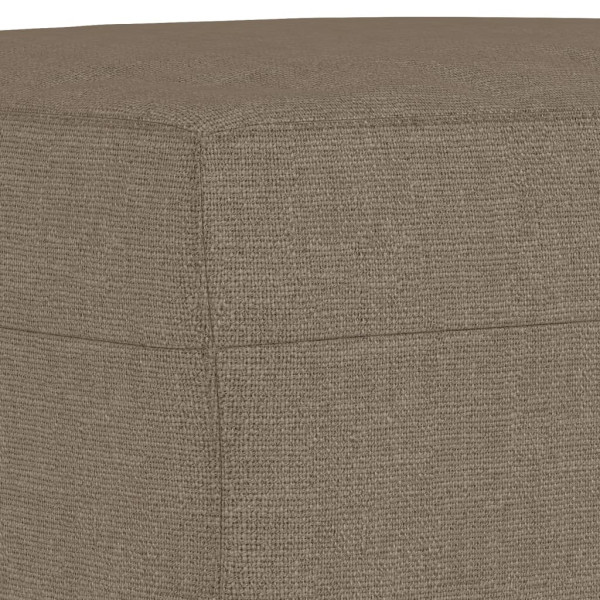 Banco de tela gris taupe 100x35x41 cm M 5