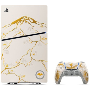 Consola de videojogos SONY Playstation 5 Slim 1 TB versão disco Ghost of Yotei dourado H