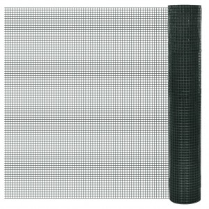 Arame galvanizado revestido de PVC verde 10x1 m D