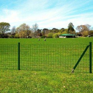 Set de euro vedação de aço verde 10x0.8 m D