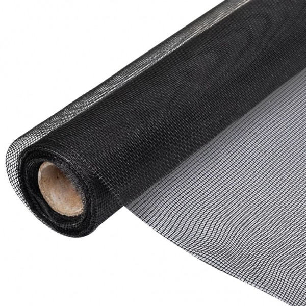 Mosquiteiro de fibra de vidro preto 100x500 cm D