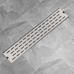 Drenagem de chuveiro linear de aço inoxidável 630x140 mm D