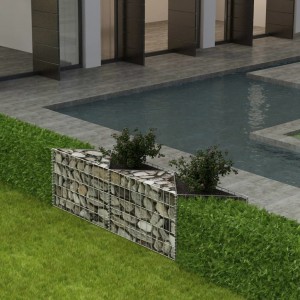 Cesta de muro de gaviones acero galvanizado 120x30x50 cm D