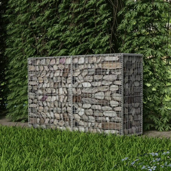Cesta de muro de gaviones acero galvanizado 150x50x100 cm D
