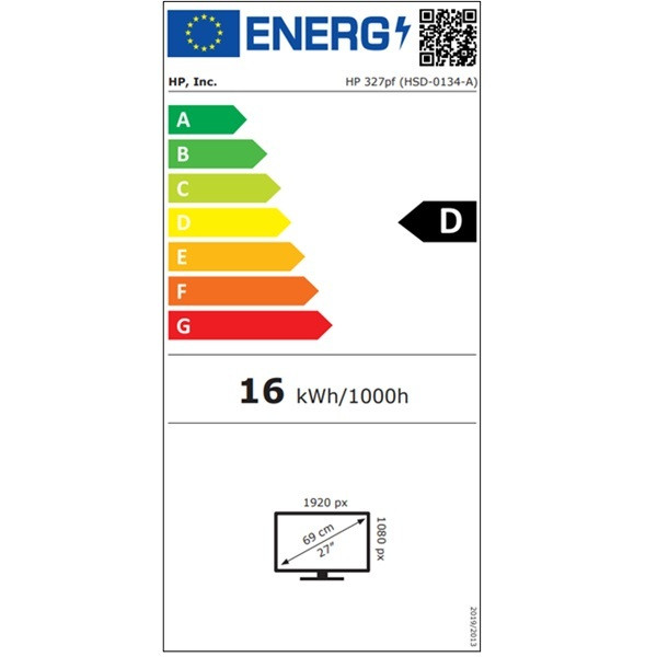 Monitor HP 27" IPS 327PF preto M 6