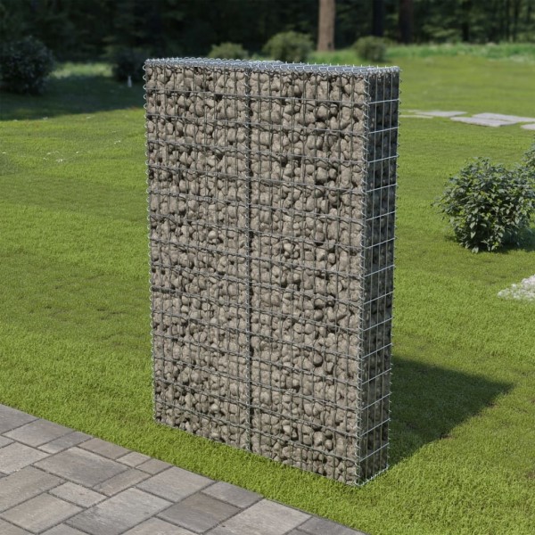 Muro de gaviones con cubiertas acero galvanizado 100x20x150 cm D