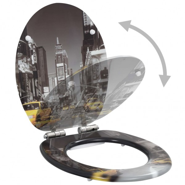 Sento WC WC fecho suave MDF design Nova York M 2