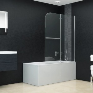Mampara de ducha plegable 2 paneles ESG 95x140 cm D