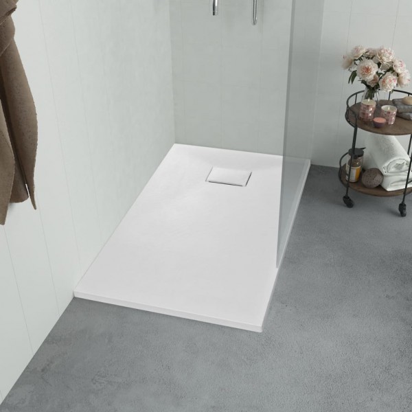 Plato de ducha SMC blanco 90x70 cm D