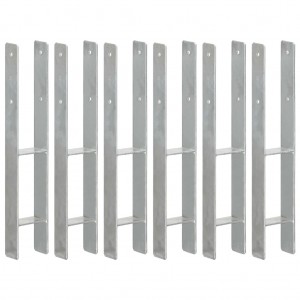 Ancoras de vedação de aço galvanizado prata 9x6x60 cm D