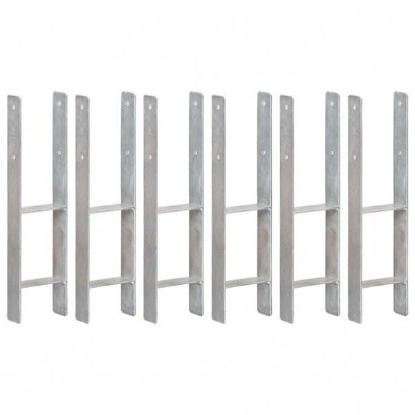 Ancoras de vedação de aço galvanizado prateado 14 x 6 x 60 cm D