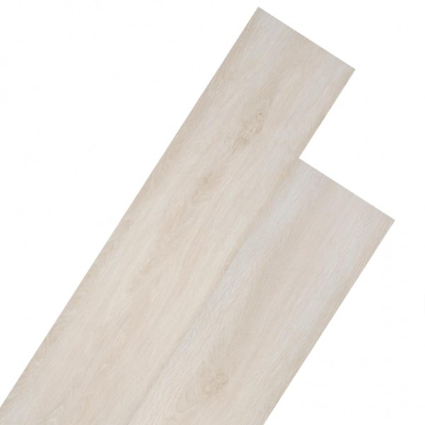 Lamas de piso não auto-adhesivas de PVC branco D