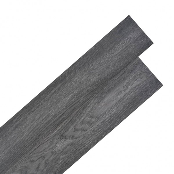 Lamas para suelo de PVC autoadhesivas 5.02m² 2mm negro y blanco D