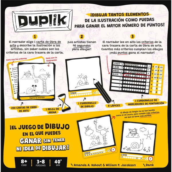 Juego de mesa DUPLIK pegi 8 M 3