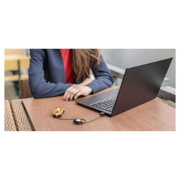 Ratón Verbatim Go Mini naranja M 4