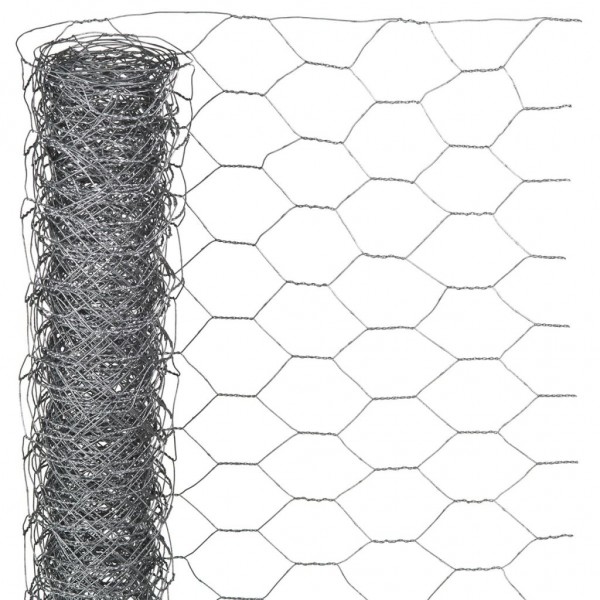 Nature Malla de alambre hexagonal 1x10 m 25 mm acero galvanizado D