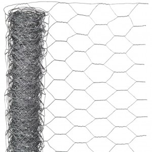 Nature Grelha de arame hexagonal de aço galvanizado 1x10 m 40 mm D