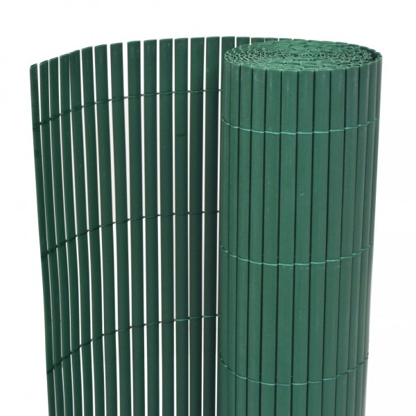 Parede de jardim de PVC verde de duas faces 90x300 cm D