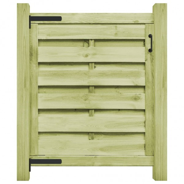 Porta de jardim madeira de pinho verde impregnada 100x100 cm D
