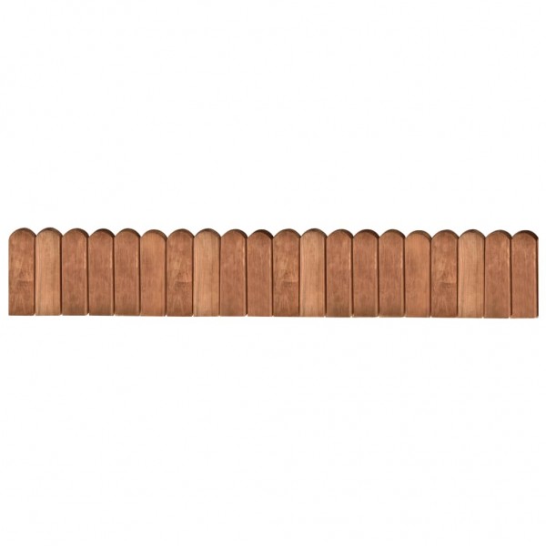 Rollo de borde de madera de pino impregnada marrón 120 cm D