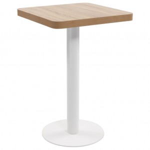 Mesa de jantar MDF marrom claro 50x50 cm D