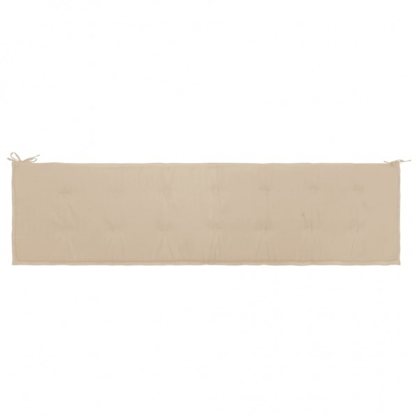 Cusco de banco de jardim tecido Oxford Beige 200x50x3 cm D