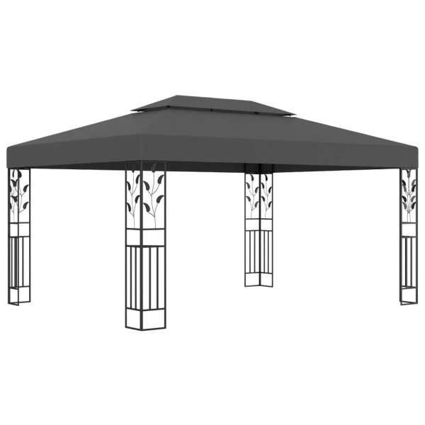 Sala de jantar com teto duplo cinzento 3x4 m D