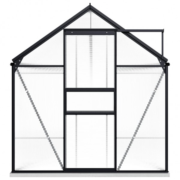 Invernadero con estructura de aluminio gris antracita 9.31 m² D