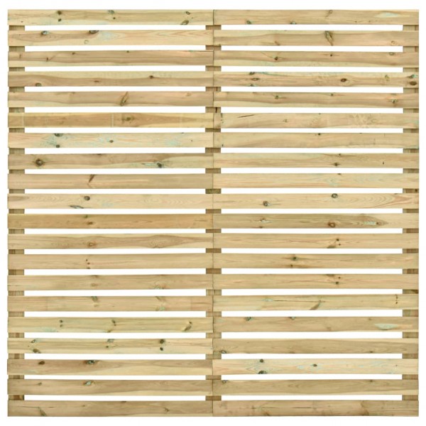 Panel de valla de jardín madera de pino impregnada 180x180 cm Panel de valla de jardín madera de pino impregnada 180x180 cm D