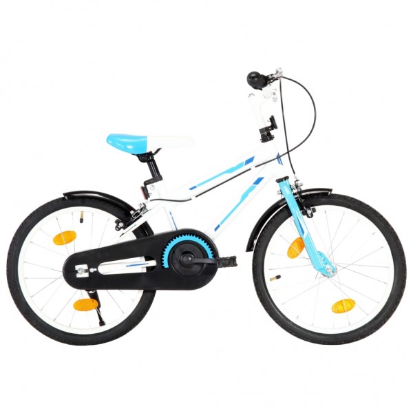 Bicicleta para niños 18 pulgadas azul y blanco D
