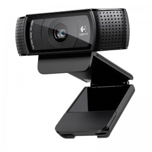 Webcam Logitech HD Pro C920 - Lentes de vidro Full HD - Gravações 1080p - Áudio estéreo - Clipe universal - Cabo USB de 1,83 m D