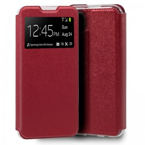 Funda COOL Flip Cover para Huawei P40 Lite Liso Rojo D