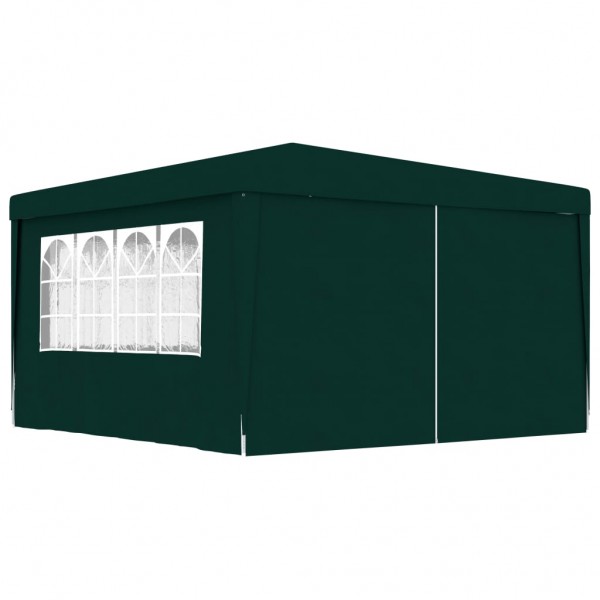 Tenda profissional para festas com paredes verdes 90 g/m2 4x4 m D