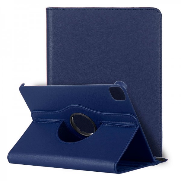 Funda iPad Pro 11 pulg (2020) Giratoria Polipiel Azul D
