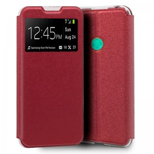 Funda COOL Flip Cover para Huawei P40 Lite E Liso Rojo D