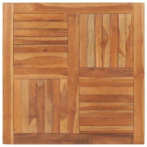 Superficie de mesa cuadrada madera maciza de teca 90x90x2.5 cm D