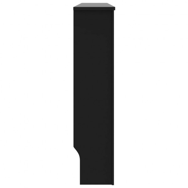 Cobertura para radiador MDF preto 152x19x81 cm M 4